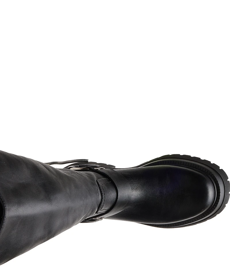 Steve Madden Everest Leather Tall Moto Engineer Boots
