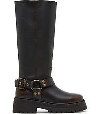 Steve Madden Everest Leather Tall Moto Engineer Boots