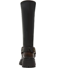 Steve Madden Everest Leather Tall Moto Engineer Boots