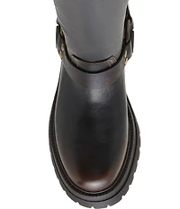 Steve Madden Everest Leather Tall Moto Engineer Boots