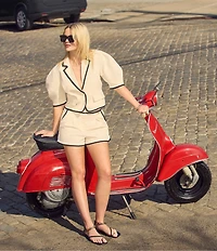 Steve Madden Fable Coordinating Pleated Shorts