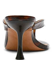 Steve Madden Faroh Tortoise Print Patent Thong Dress Sandals