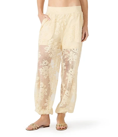 Steve Madden Faya Lace High Rise Balloon Wide Leg Pants