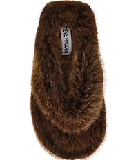 Steve Madden Fizzy Faux Fur Thong Slippers