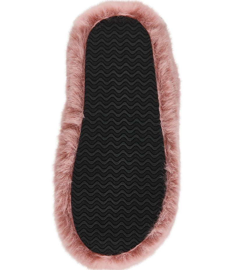 Steve Madden Fizzy Faux Fur Thong Slippers
