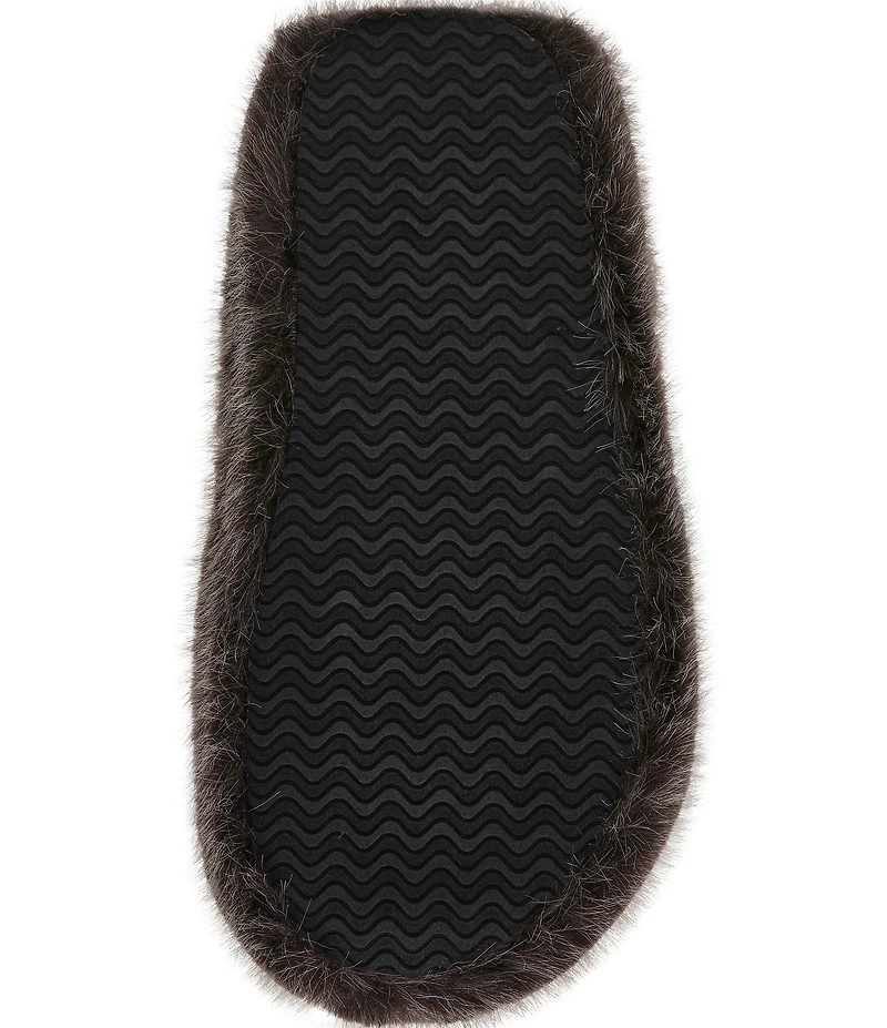 Steve Madden Fizzy Faux Fur Thong Slippers
