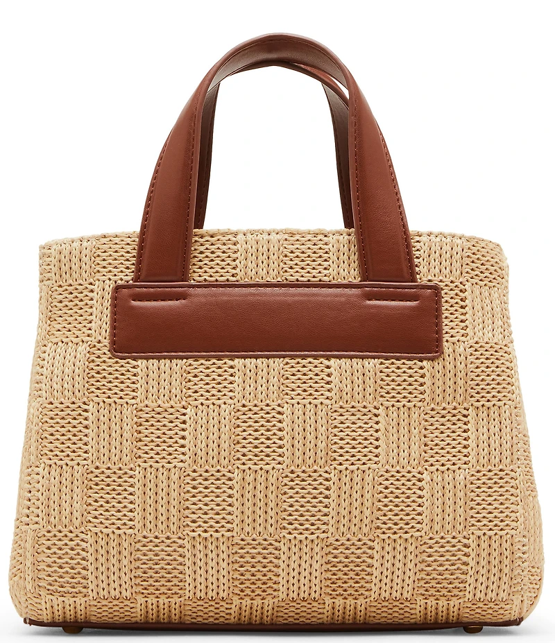 Steve Madden Flores Small Straw Box Satchel Bag