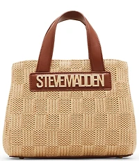 Steve Madden Flores Small Straw Box Satchel Bag