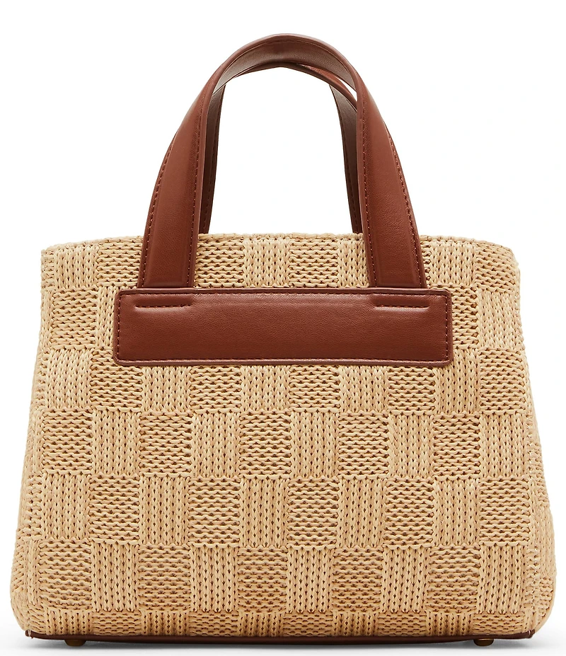 Steve Madden Flores Small Straw Box Satchel Bag