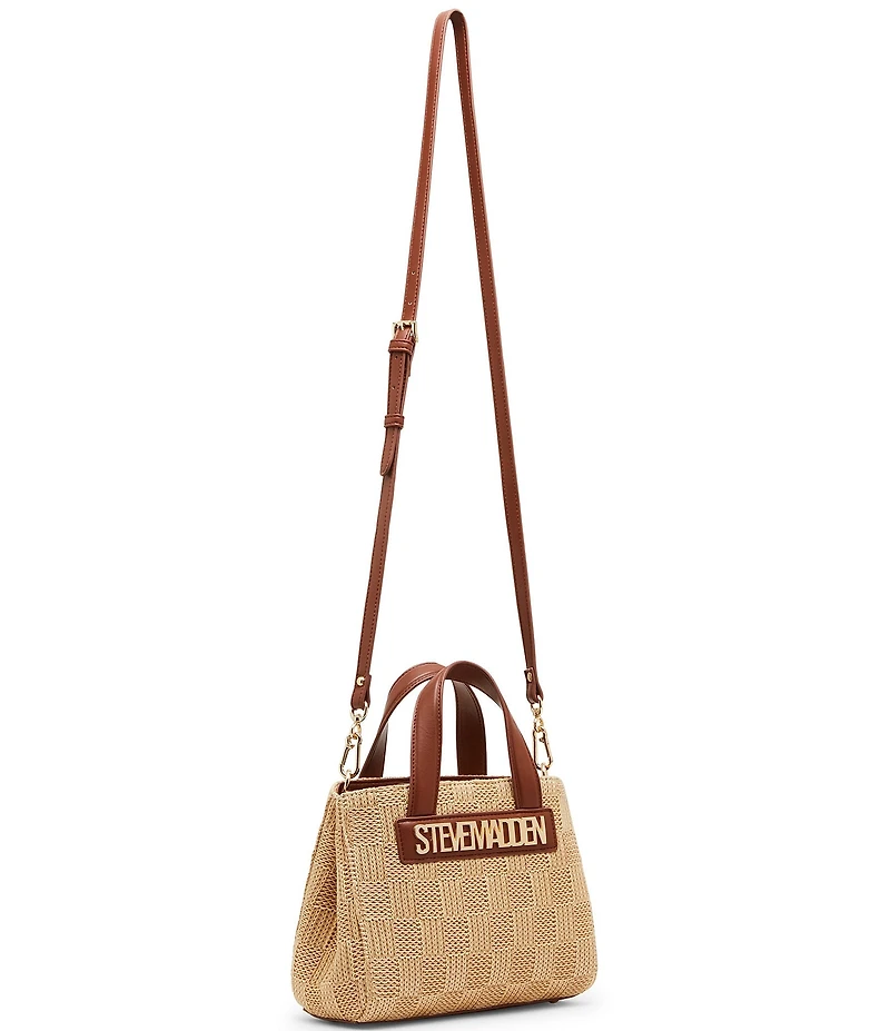 Steve Madden Flores Small Straw Box Satchel Bag