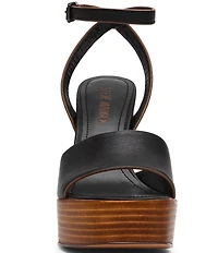 Steve Madden Floria Leather Ankle Strap Platform Sandals