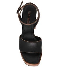 Steve Madden Floria Leather Ankle Strap Platform Sandals