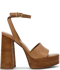 Steve Madden Floria Leather Ankle Strap Platform Sandals