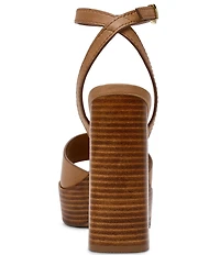 Steve Madden Floria Leather Ankle Strap Platform Sandals