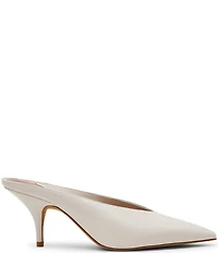 Steve Madden Fonza Leather High Vamp Pointed Toe Dress Mules