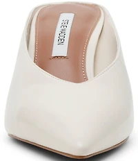 Steve Madden Fonza Leather High Vamp Pointed Toe Dress Mules