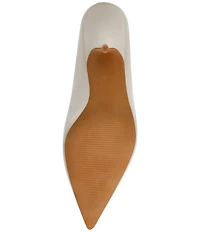 Steve Madden Fonza Leather High Vamp Pointed Toe Dress Mules