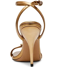 Steve Madden Foxx Metallic Ankle Strap Stiletto Dress Sandals