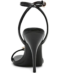 Steve Madden Foxx Patent Leather Ankle Strap Stiletto Dress Sandals