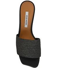 Steve Madden Frolic Raffia Slide Sandals