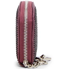Steve Madden Gems Boxed Bling Zip around Pouch