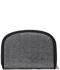 Steve Madden Gems Boxed Bling Zip around Pouch
