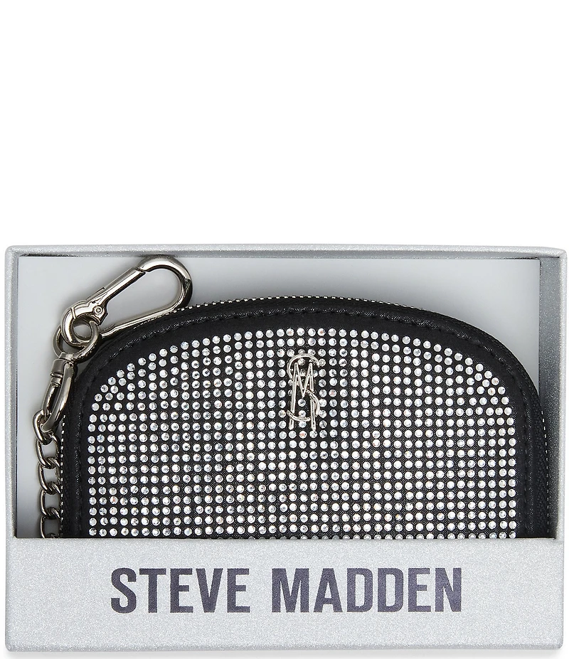 Steve Madden Gems Boxed Bling Zip around Pouch