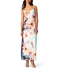 Steve Madden Gilette Dress Floral Sleeveless Maxi Dress