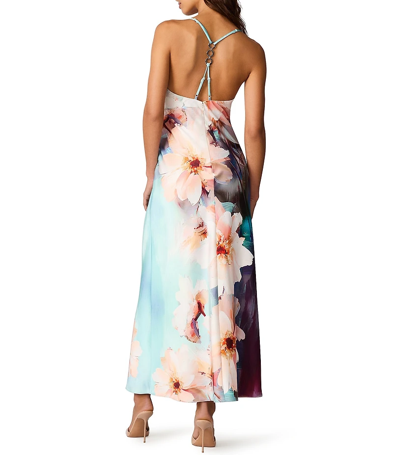 Steve Madden Gilette Dress Floral Sleeveless Maxi Dress