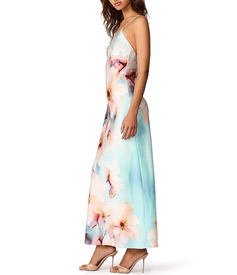 Steve Madden Gilette Dress Floral Sleeveless Maxi Dress