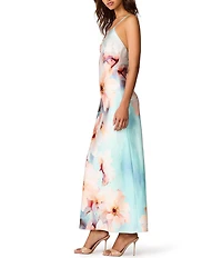 Steve Madden Gilette Dress Floral Sleeveless Maxi Dress