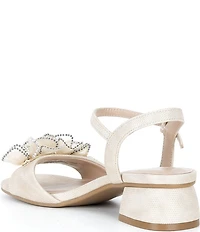 Steve Madden Girls' Cinthia Embossed Ornamented Dress Sandals (Youth)