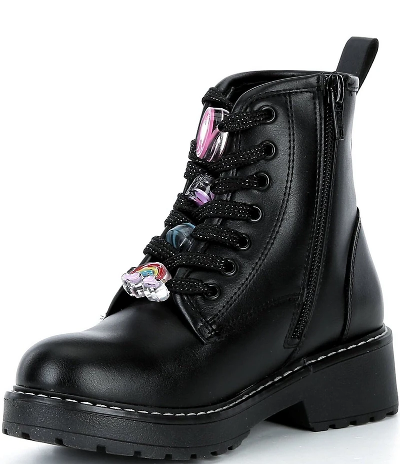 Steve Madden Girls' G-Wriley Charm Combat Boots (Youth)