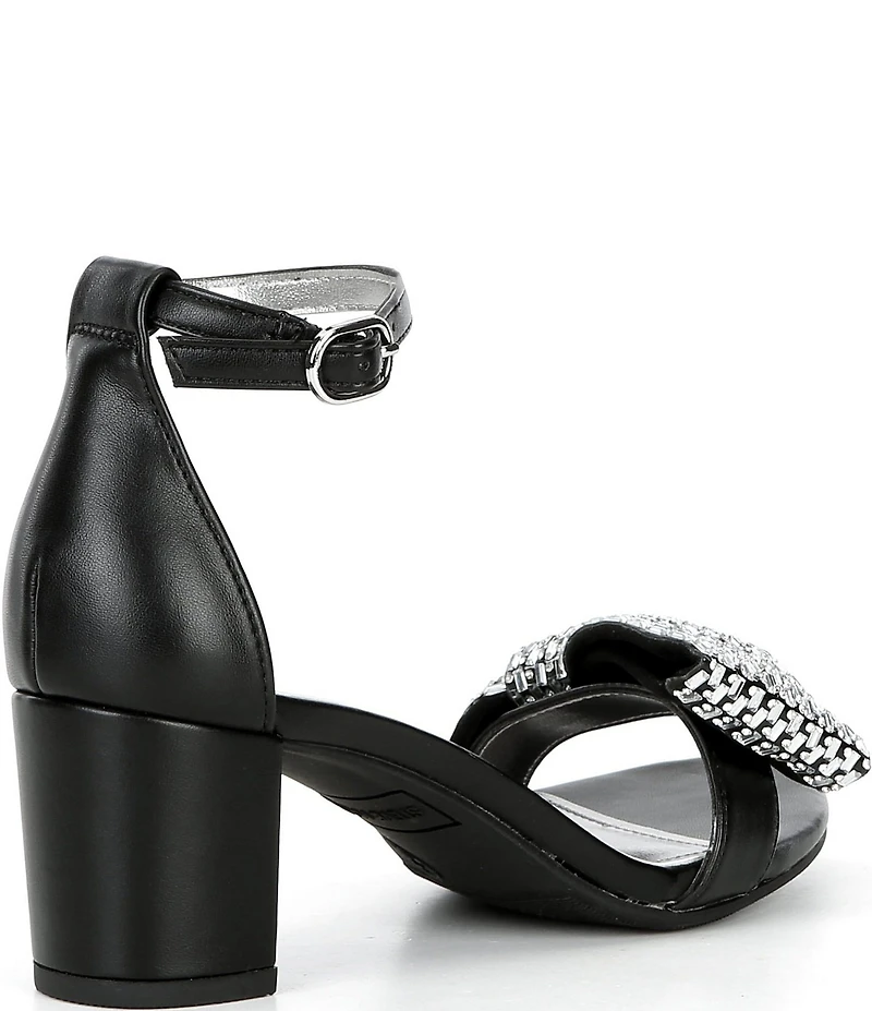 Steve Madden Girls' J-Abigal Rhinestone Bow Dress Sandals (Youth)