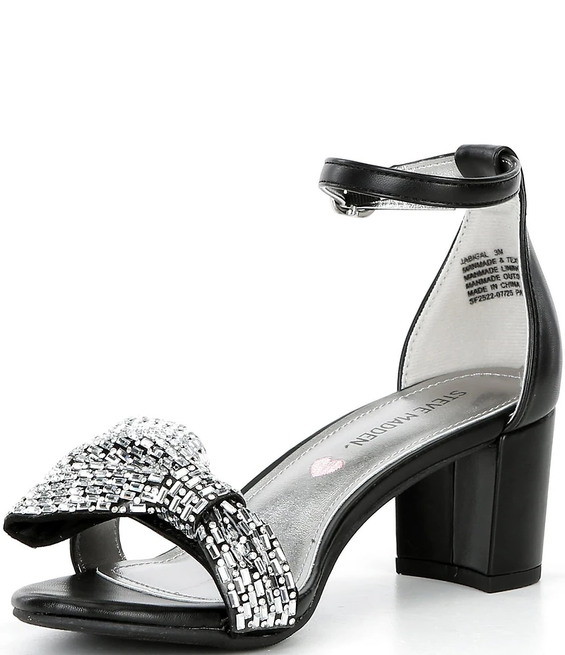 Steve Madden Girls' J-Abigal Rhinestone Bow Dress Sandals (Youth)