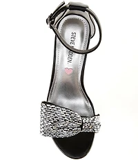 Steve Madden Girls' J-Abigal Rhinestone Bow Dress Sandals (Youth)
