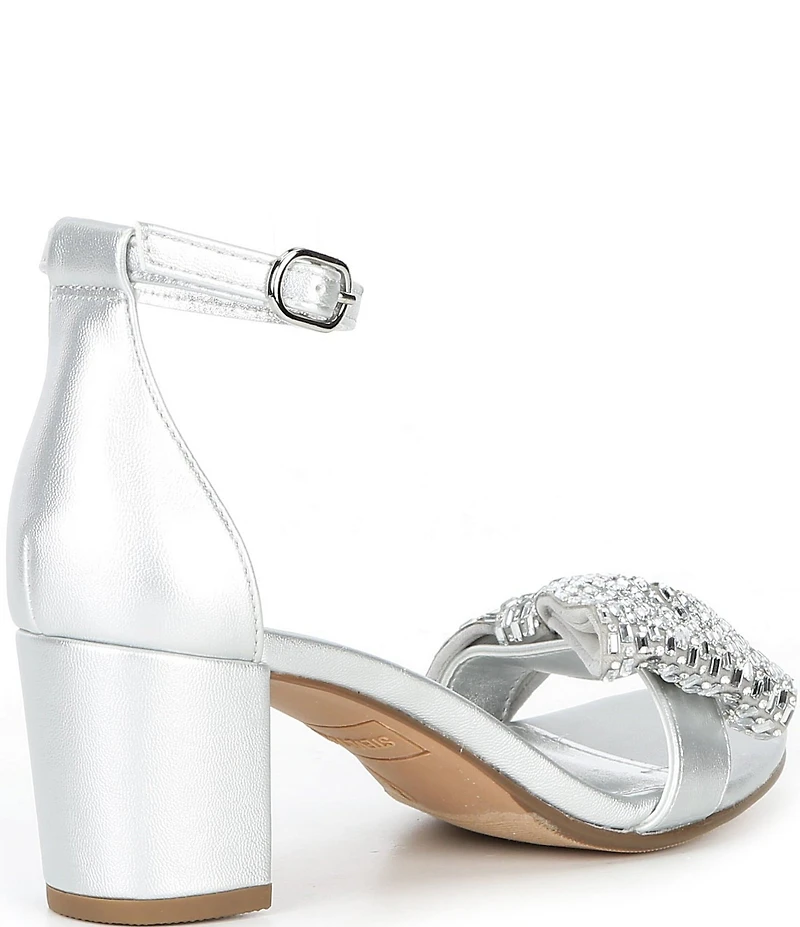 Steve Madden Girls' J-Abigal Rhinestone Bow Dress Sandals (Youth)