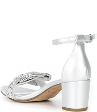 Steve Madden Girls' J-Abigal Rhinestone Bow Dress Sandals (Youth)
