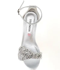 Steve Madden Girls' J-Abigal Rhinestone Bow Dress Sandals (Youth)