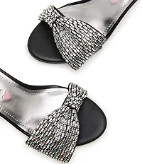 Steve Madden Girls' J-Abigal Rhinestone Bow Dress Sandals (Youth)