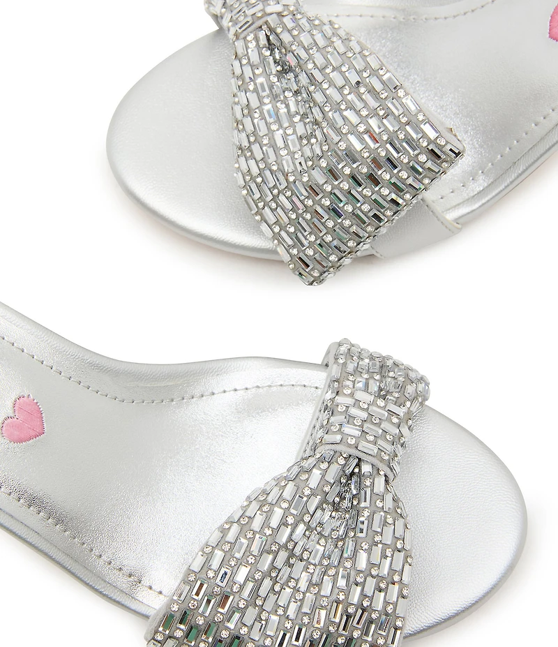 Steve Madden Girls' J-Abigal Rhinestone Bow Dress Sandals (Youth)