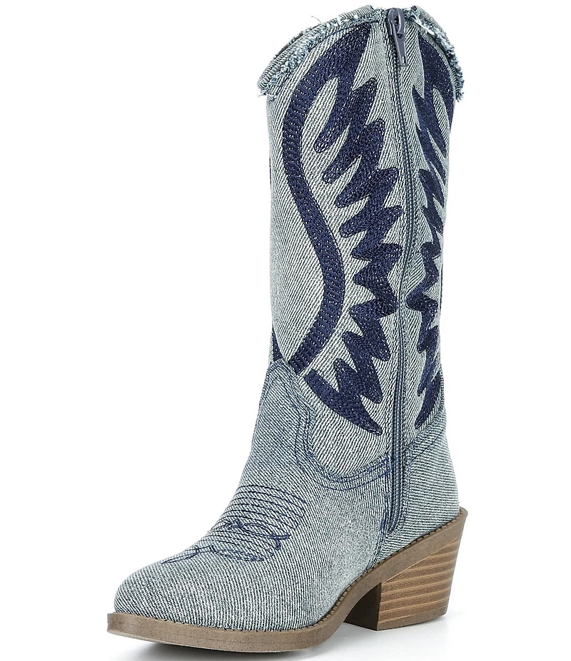 Steve Madden Girls' J-Albany Denim Western Boots (Youth)