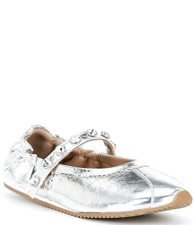 Steve Madden Girls' J-Anaya Rhinestone Embellished Mary Janes (Youth)