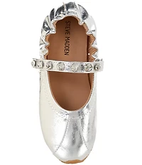 Steve Madden Girls' J-Anaya Rhinestone Embellished Mary Janes (Youth)