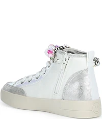 Steve Madden Girls' J-Belleza Hi Top Charm Embellished Ankle Sneakers (Youth)