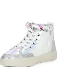Steve Madden Girls' J-Belleza Hi Top Charm Embellished Ankle Sneakers (Youth)