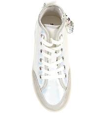 Steve Madden Girls' J-Belleza Hi Top Charm Embellished Ankle Sneakers (Youth)