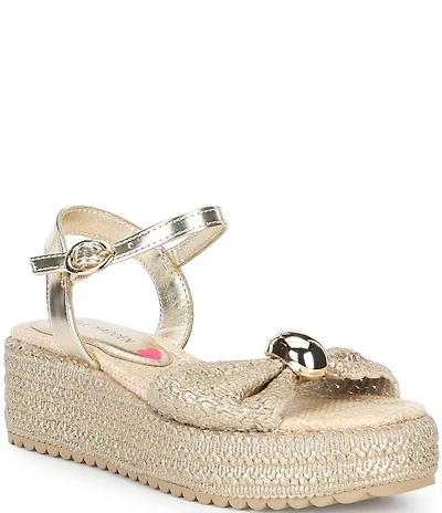 Steve Madden Girls' J-Chayna Ornamented Wedge Sandals (Youth)