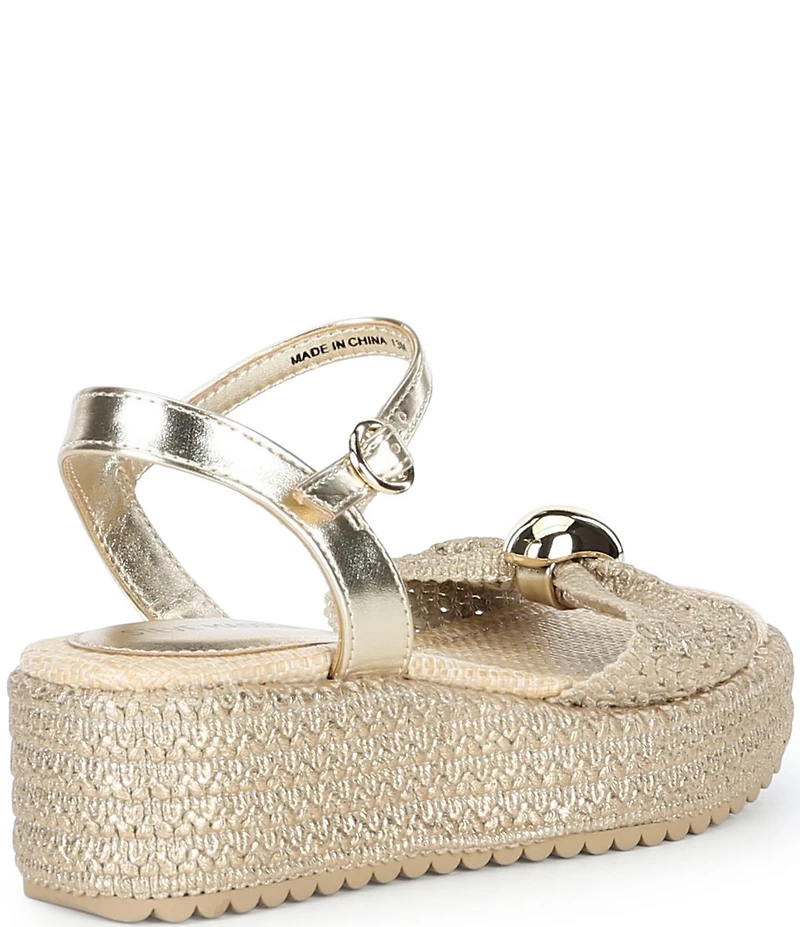 Steve Madden Girls' J-Chayna Ornamented Wedge Sandals (Youth)
