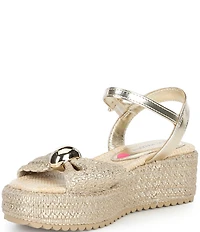 Steve Madden Girls' J-Chayna Ornamented Wedge Sandals (Youth)